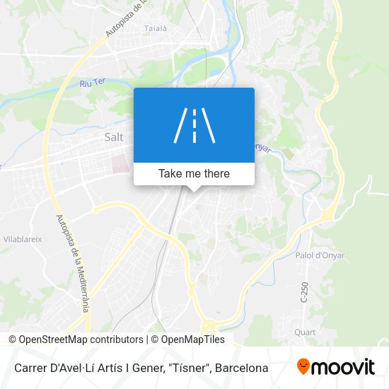 Carrer D'Avel·Lí Artís I Gener, "Tísner" map