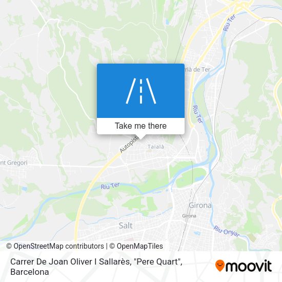 Carrer De Joan Oliver I Sallarès, "Pere Quart" map