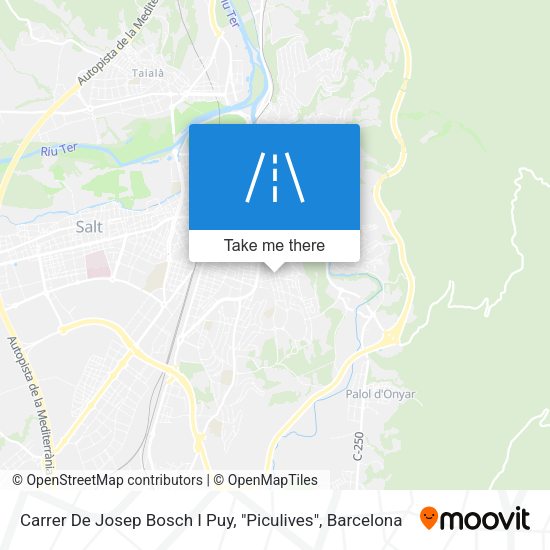Carrer De Josep Bosch I Puy, "Piculives" map