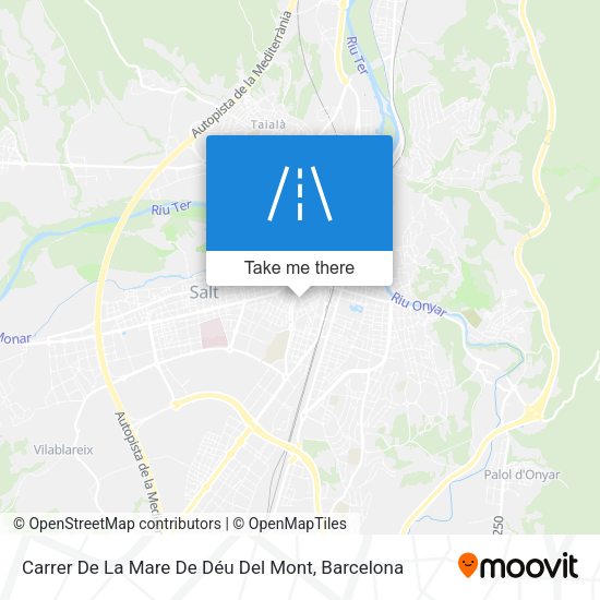 Carrer De La Mare De Déu Del Mont map