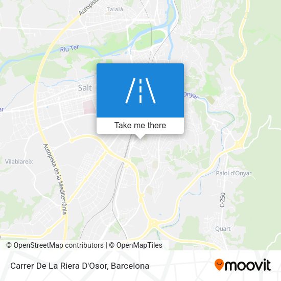 Carrer De La Riera D'Osor map