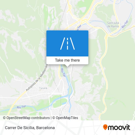 Carrer De Sicília map