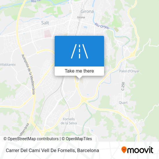 Carrer Del Camí Vell De Fornells map