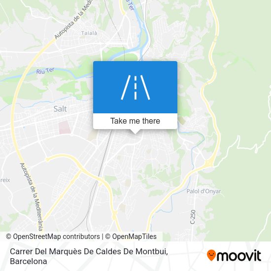 Carrer Del Marquès De Caldes De Montbui map
