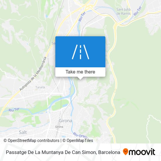 Passatge De La Muntanya De Can Simon map