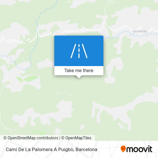 Camí De La Palomera A Puigbò map
