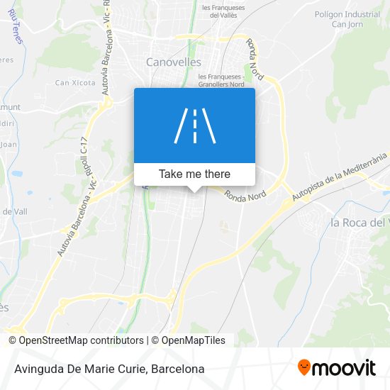 Avinguda De Marie Curie map