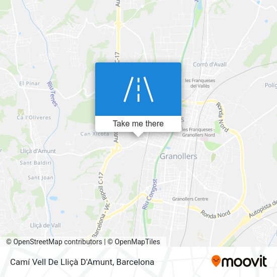 Camí Vell De Lliçà D'Amunt map