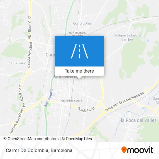 Carrer De Colòmbia map