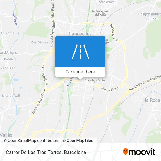 Carrer De Les Tres Torres map