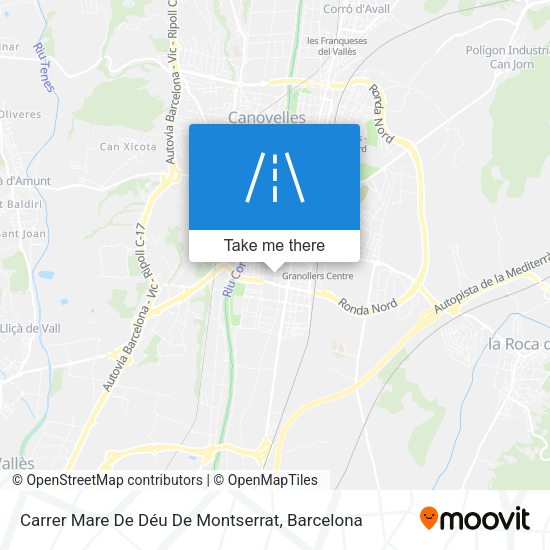 Carrer Mare De Déu De Montserrat map