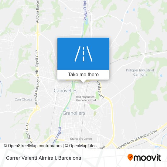 Carrer Valentí Almirall map