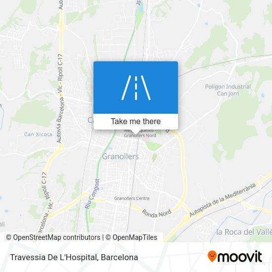 Travessia De L'Hospital map