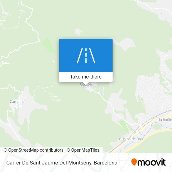Carrer De Sant Jaume Del Montseny map