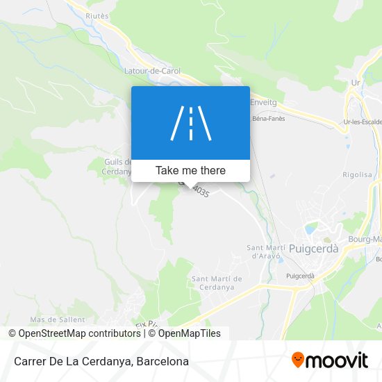 Carrer De La Cerdanya map