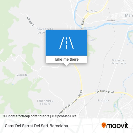 Camí Del Serrat Del Serí map