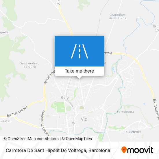Carretera De Sant Hipòlit De Voltregà map