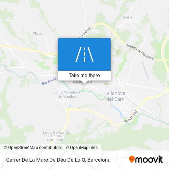 Carrer De La Mare De Déu De La O map