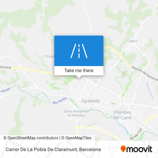 Carrer De La Pobla De Claramunt map