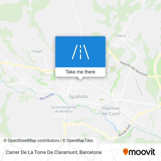 Carrer De La Torre De Claramunt map
