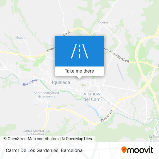 Carrer De Les Gardènies map