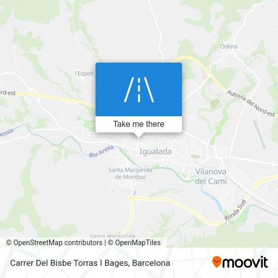 Carrer Del Bisbe Torras I Bages map