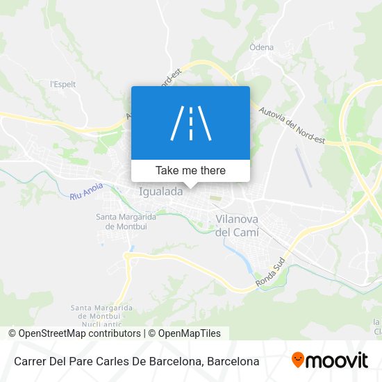 Carrer Del Pare Carles De Barcelona map