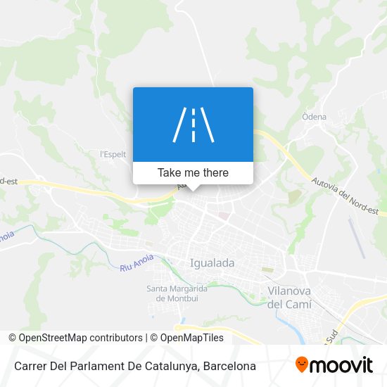 Carrer Del Parlament De Catalunya map