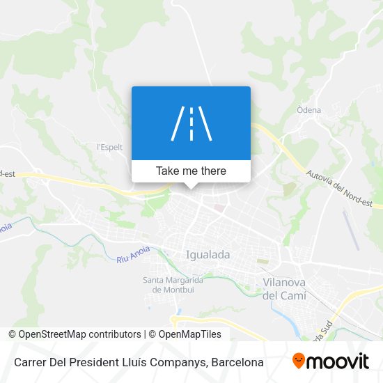 Carrer Del President Lluís Companys map