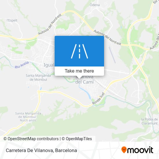 Carretera De Vilanova map