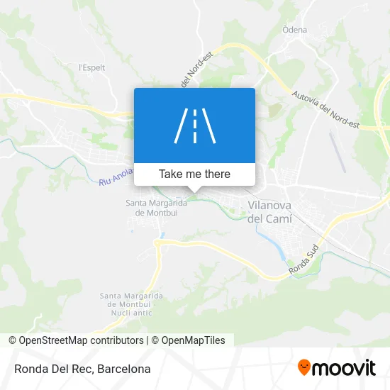 Ronda Del Rec map