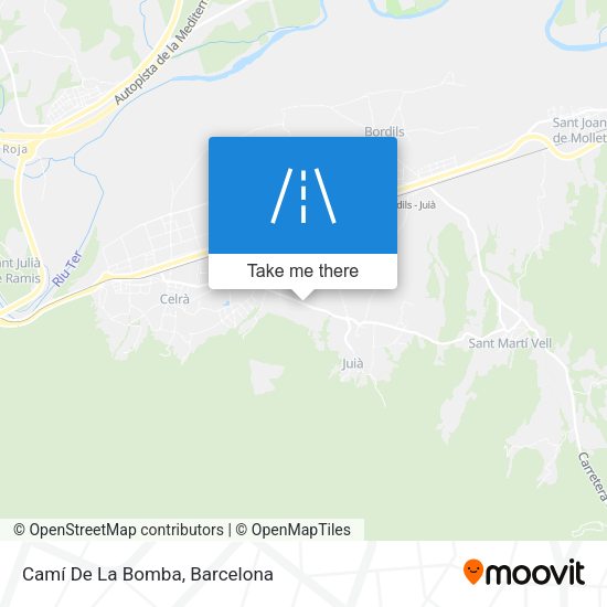 Camí De La Bomba map