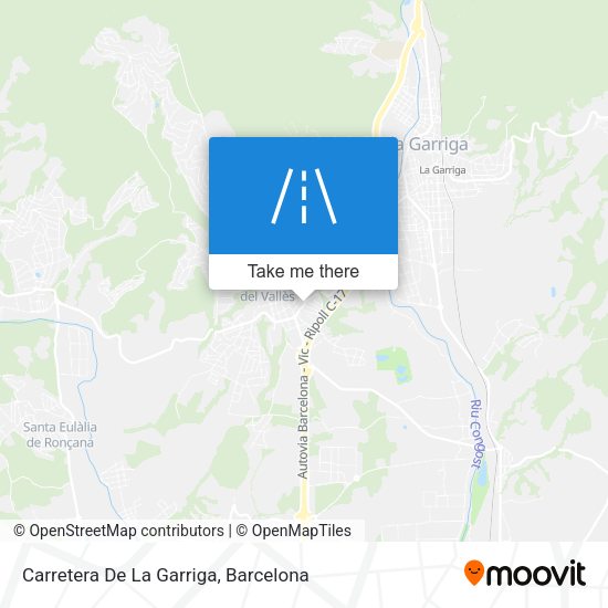 Carretera De La Garriga map