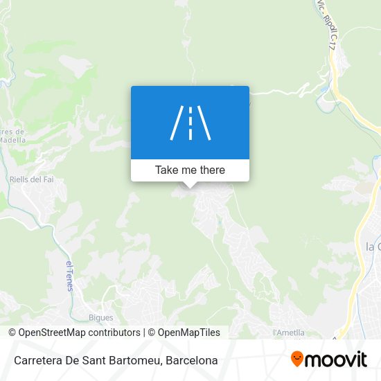 Carretera De Sant Bartomeu map