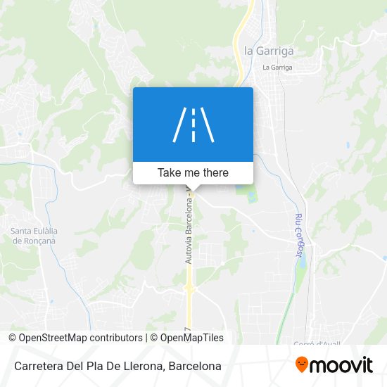 Carretera Del Pla De Llerona map