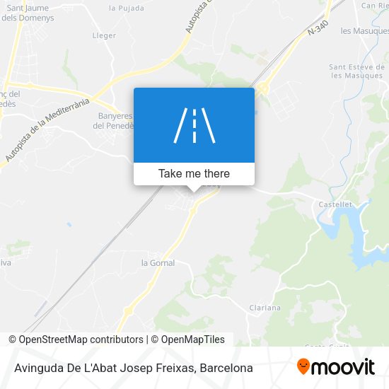 Avinguda De L'Abat Josep Freixas map