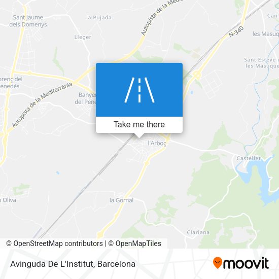 Avinguda De L'Institut map