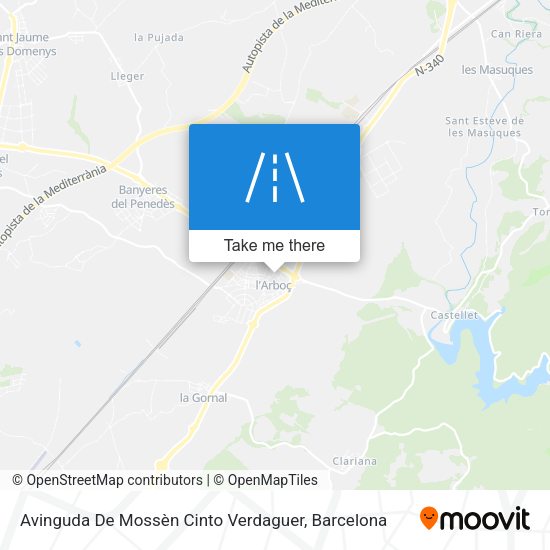 Avinguda De Mossèn Cinto Verdaguer map