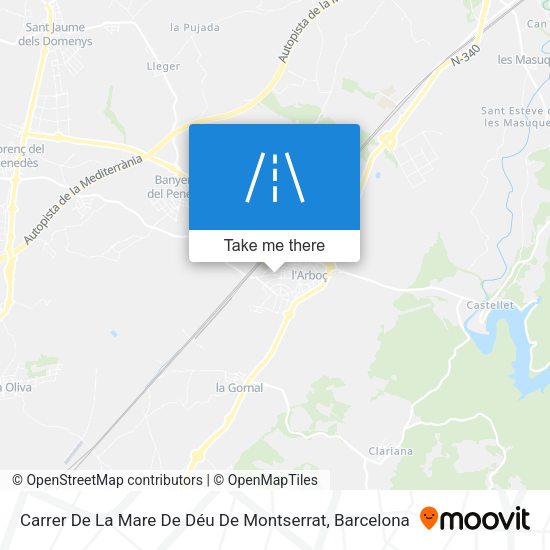 Carrer De La Mare De Déu De Montserrat map