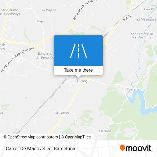 Carrer De Masovelles map