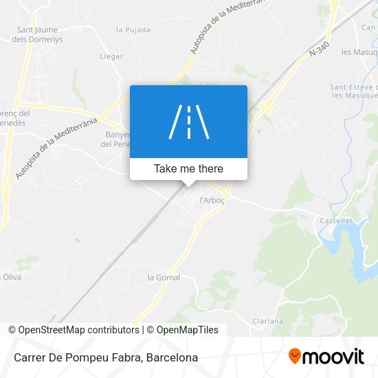 Carrer De Pompeu Fabra map