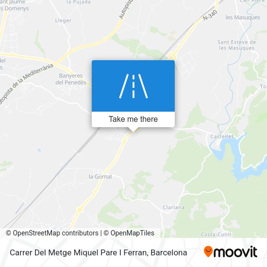 Carrer Del Metge Miquel Pare I Ferran map