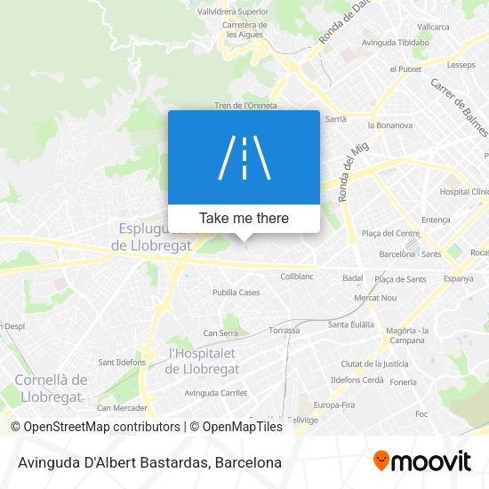 Avinguda D'Albert Bastardas map