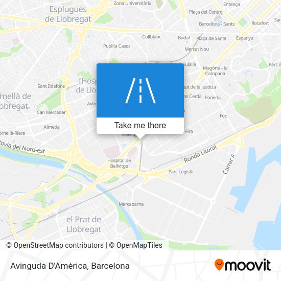 Avinguda D'Amèrica map