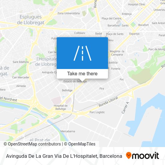 Avinguda De La Gran Via De L'Hospitalet map
