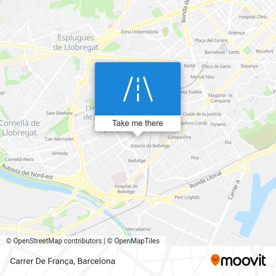 Carrer De França map