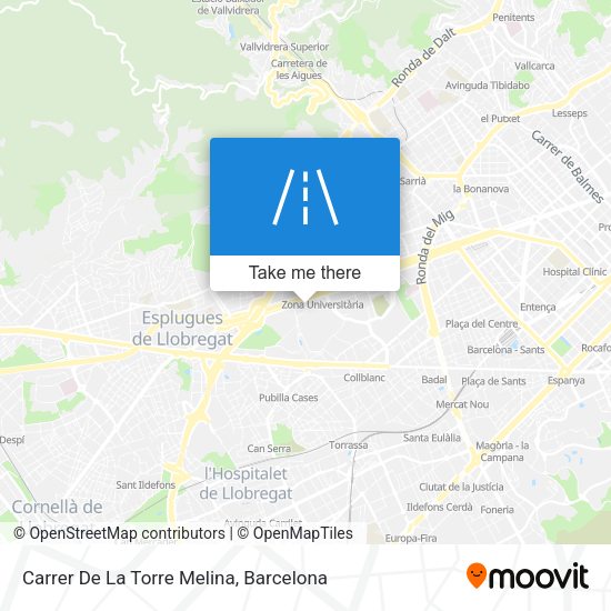 Carrer De La Torre Melina map