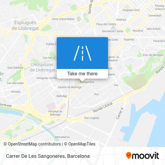 Carrer De Les Sangoneres map