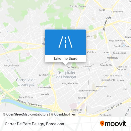 Carrer De Pere Pelegrí map