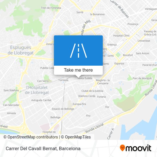 Carrer Del Cavall Bernat map